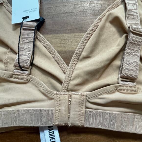 Set of 2 Steve Madden Women’s Triangle X-Back Lounge Bra, Large - Picture 2 of 9